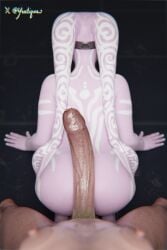 yeetiques 3d lyra_(twilekbootyy) lozun_elongia futanari female futa_on_female pov long_penis foreskin veiny_penis pubic_hair athletic_futa pink_skin white_tattoo hotdogging