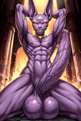 ai_generated beerus big_balls big_penis excessive_size long_penis veins_on_dick veiny_penis