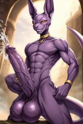 ai_generated beerus big_balls big_penis cocky69 cum dragon_ball_super excessive_size hyper_penis long_penis muscular veins_on_dick veiny_balls veiny_penis