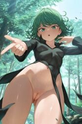 ai_generated green_eyes one-punch_man pussy tatsumaki tensor.art tensor_art uncensored