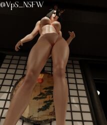 1girls 3d black_eyes black_hair black_lipstick breasts demon demon_girl demon_horns female female_only fortnite fortnite:_battle_royale horns light-skinned_female light_skin lipstick looking_at_viewer looking_down low-angle_view night_rose nude nude_female pussy solo solo_female tagme vps_nsfw