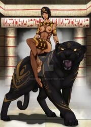 2d animal busty female female_focus hourglass_figure legend_of_queen_opala panther queen_opala rozothoth sebastilion tagme wide_hips