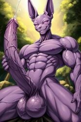 ai_generated beerus big_balls big_penis cocky69 dragon_ball_super excessive_size hyper_penis long_penis muscular veins_on_dick veiny_balls veiny_muscles veiny_penis