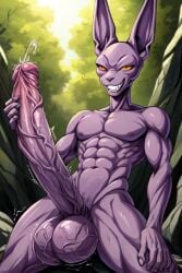 ai_generated beerus big_balls big_penis excessive_size long_penis veins_on_dick veiny_penis