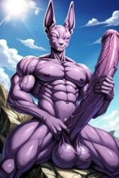 ai_generated beerus big_balls big_penis cocky69 dragon_ball_super excessive_size hyper_penis long_penis muscular veins_on_dick veiny_balls veiny_muscles veiny_penis