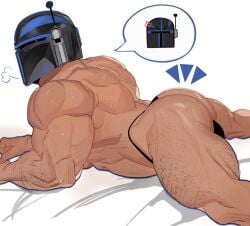 anger_symbol ass_focus jaxcian mandalorian naked thong