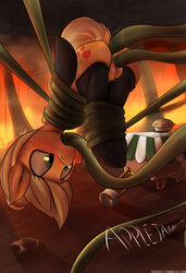 ... 2016 absurd_res anal anal_sex applejack_(mlp) ass bondage bound bow clip_clop clothing cutie_mark dialogue dock earth_pony english_text equine female feral food forced friendship_is_magic hair hat headgear hi_res horse legwear mammal my_little_pony oral oral_penetration outside penetration pie pony pussy rape red_hair restrained solo suspension tentacle text thigh_highs upside-down vaginal_penetration