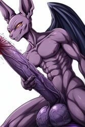 ai_generated beerus big_balls big_penis excessive_size long_penis veins_on_dick veiny_penis