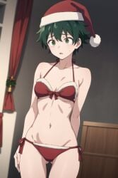 ai_generated darkcry female_deku genderswap_(mtf) holidays izuku_midoriya my_hero_academia rule_63