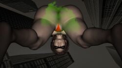 3d 3d_(artwork) 3d_model 3d_render big_ass big_breasts disney elastigirl farting helen_parr milf nasty_rasin pixar pixar_mom squatting the_incredibles thick_thighs