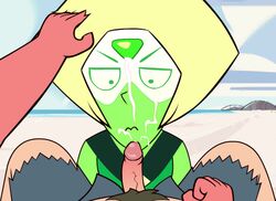 female gem_(species) kajio male peridot_(steven_universe) steven_universe