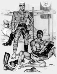 alpha_male army army_uniform beefy big_feet black_and_white boot_fetish boots cocky daddy dominated domination fraternity gay homosexual humiliated humiliating humiliation lad leather_boots male/male male_only manly masculine masculine_male military military_uniform muscles muscular muscular_male nazi prisoner soldier stephen tough_guy vintage ww2 wwii yaoi