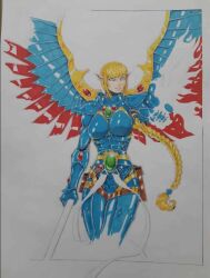 1girls aeldari aurion_(artist) eldar female female_only muscles muscular_female solo solo_female warhammer_(franchise) warhammer_40k