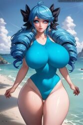 1girls ai_generated ass big_ass big_breasts big_butt big_thighs blue_hair breasts breasts_bigger_than_head curvy curvy_body curvy_female female female_focus female_only gwen_(league_of_legends) hair hourglass_figure huge_breasts huge_thighs human large_breasts league_of_legends lips ninfrock pale_skin pale_skinned_female riot_games skinny_waist slim_waist solo solo_female solo_focus swimsuit thick_legs thick_thighs uncensored voluptuous voluptuous_female wide_hips