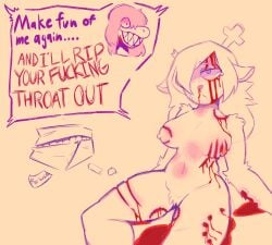 2girls abuse after_rape after_sex anthro assault bad_end bite bite_mark bite_mark_on_breast bite_mark_on_thigh bite_marks blank_stare bleeding blood blood_drip blood_on_face broken_heart broken_horn bruise bruised bruised_stomach bruises brutal deer deer_girl deltarune dialogue dying forced galaxiedraws gore guro heartbroken humanoid imminent_death injury laceration misunderstanding naked naked_female noelle_holiday nonconsensual nosebleed nude nude_female rape sadism sadistic sadistic_girl scratch_marks susie_(deltarune) text threat threatening undertale undertale_(series) violence yelling_from_off_screen