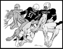 alpha_male american_football_helmet american_football_player american_football_uniform beefy big_feet black_and_white cocky daddy dominant_male domination etienne_(artist) feet feet_fetish feet_licking foot_fetish foot_lick football football_(american) football_uniform fraternity gay gay_sex hard_cock hard_on homosexual lad licking_feet licking_foot male male_only males_only manly masculine masculine_male muscular muscular_male sport sports stephen_(artist) submission submissive submissive_male tough_guy vintage