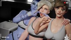 3d 3girls amelie_lacroix angela_ziegler bleached bleached_clothing cum cum_drip cum_in_mouth lena_oxton lingerie mercy overwatch overwatch_2 photo pinching_gesture piroguh ruined_makeup runny_makeup runny_mascara selfie slut slutty_outfit small_penis_gesture small_penis_humiliation tagme tracer widowmaker