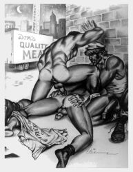 beefy black_and_white daddy etienne_(artist) fraternity gay gay_sex homosexual male male_only males_only manly masculine masculine_male muscular muscular_male spreading spreading_anus spreading_ass spreading_cheeks stephen_(artist) tough_guy trucker trucker_hat vintage