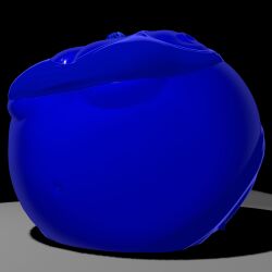 berrycowxo big_breasts blue_skin blueberry_inflation breasts female huge_breasts inflation spherical_inflation sunken_head sunken_limbs thick_thighs wide_hips