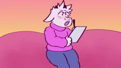 animatic anthro big_breasts breasts cow dapper_little_arts female furry huge_breasts hyper_breasts meme not_porn tagme the_marvelous_misadventures_of_flapjack video white_fur