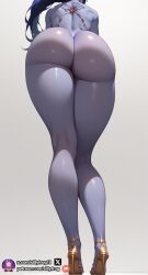 ai_generated ass ass_focus backsack below_view big_ass big_butt bubble_ass bubble_butt butt_focus confident dominant exposed exposed_ass fat_ass female female_only from_behind from_below high_heels huge_ass juicy_butt legs long_legs office_clothing overwatch overwatch_2 plump plump_ass purple_skin rear_view sillyfrog solo solo_female stable_diffusion tease thick_thighs tighs wide_hips widowmaker