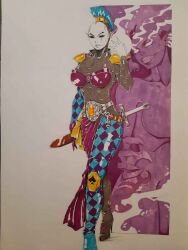 1girls aurion_(artist) eldar female female_only harlequin_(warhammer) warhammer_(franchise) warhammer_40k