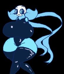 ectobody huge_ass huge_breasts huge_thighs owo ribbon scarf tall_female the_absolute thiccberry thigh_highs underswap underswap_sans underswap_sans_genderswap undertale undertale_au