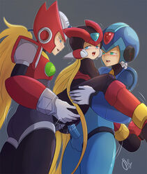 1cuntboy 2boys armor blush bottomless capcom cum cumdrip cuntboy happy_sex intersex kakyoinmuse mega_man mega_man_x mega_man_zero multiple_boys naughty_face pussy_juice rockman rockman_x rockman_zero selfcest sex sweat wet_pussy x_(mega_man) zero_(mega_man)