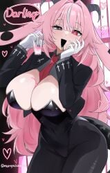 alcohol alcohol_on_breasts ass_visible_through_thighs cup drunk english_text femme_soule huge_ass huge_breasts leotard pantyhose pukey_goddess_shot_trick speech_bubble spoken_heart text thick_thighs wide_hips