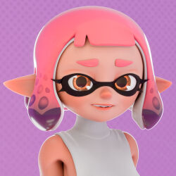 3d inkling_girl maya_(inkling) purpletourmaple splatoon trashpanda2313