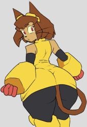 big_ass cat_ears cat_tail catgirl dumbwitchyy gameoverse glitch_productions kit_(gameoverse) solo