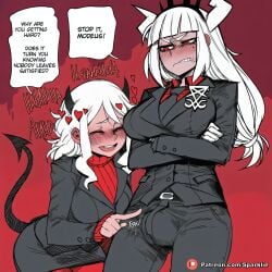 futanari futanari_only futa futa_only breasts patreon penis girly balls self_upload ai_generated highres high_resolution stable_diffusion dickgirl huge_breasts huge_boobs huge_ass huge_cock huge_balls huge_butt huge_thighs huge_penis huge_testicles medium_breasts medium_penis medium_ass sexy horny cock worship futa_sans_pussy muscular 1futa girl waifu_diffusion waifu anime anime_style hentai 1girl boobs curvaceous curvaceous_figure curvaceous_female curvaceous_body female female_focus shiny vagina voluptuous voluptuous_female big_breasts big_ass fit_female hourglass_figure pussy clitoris ai_assisted uncensored caption dialogue comic comic_page manga manga_page text text_bubble speech_bubble story 1girls sparklie modeus_(helltaker) helltaker helltaker_(character) white_hair succubus succubus_horns succubus_tail tail demon demon_girl demoness demon_tail red_pupils red_eyes heart_eyes horns demon_horns lucifer_(helltaker) bulge futa_on_female futa_with_female
