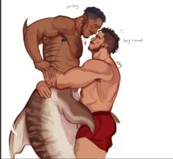 2boys activision bara beard beard_stubble bearded big_muscles call_of_duty call_of_duty_modern_warfare_(2019) call_of_duty_modern_warfare_2_(2022) call_of_duty_modern_warfare_3_(2023) cod facial_hair facial_stubble gay gaz gaz_(call_of_duty) human/humanoid human_on_humanoid infinity_ward interracial interracial_yaoi interspecies interspecies_yaoi john_mactavish johnny_mactavish kyle_garrick male/male male_only merfolk merman mermay mermay2024 mohawk mohawk_(hairstyle) muscular muscular_male mustache mustache_stubble no_shirt pants_only red_shorts shark_tooth shark_tooth_necklace shark_tooth_pendant sharktooth_necklace shirtless shirtless_(male) shirtless_male shorts shorts_only shyravenn soap_(modern_warfare_2) soapgaz stubble tooth tooth_necklace yaoi