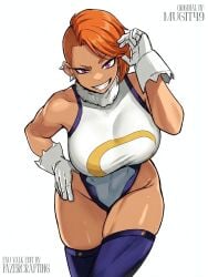 clash_royale clash_(series) supercell evolution_valkyrie_(clash_royale) 1girls female female_only female_focus pov pov_male pov_eye_contact looking_at_viewer anime anime_style 2d_(artwork) 2d cosplay mirko mirko_(cosplay) miruko miruko_(cosplay) solo solo_focus solo_female white_background tomboy orange_hair purple_eyes ear_piercing revealing_clothes huge_breasts clothed clothed_female clothing sexy muscle_mommy fazercrafting mugit49 textless textless_version