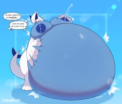 2026 absurd_res areola artist_name belly big_belly big_breasts big_hands blue_areola blue_body blue_eyes bodily_fluids breasts colored digital_media_(artwork) english_text female furry generation_2_pokemon hand_on_belly hand_on_breast hi_res huge_belly huge_breasts hyper hyper_belly hyper_breasts hyper_pregnancy lactating legendary_pokemon lugia nintendo open_mouth pokemon pokemon_(species) pregnant shaded tail text white_body zegorav