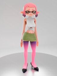 3d inkling_girl maya_(inkling) purpletourmaple splatoon thighhighs trashpanda2313