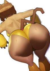 1girls 2026 2d 2d_(artwork) animal_ears ass ass_focus back back_view big_ass bikini bra brown_hair cat_ears cat_tail catgirl color colored doublehero fat_ass female female_focus female_only furry furry_female gameoverse heroine hype_ass hyper kit_(gameoverse) latina mexican nerdy_female panties simple_background solo solo_female solo_focus standing superheroine sweat sweating white_background wide_hips