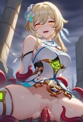lumine (genshin impact) from genshin impact by lunealter