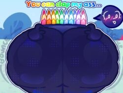 1girls animate_inanimate animatic_battle ass_bigger_than_head ass_focus bl00d-p1nk child_bearing_hips fat_ass fat_butt female female_focus female_only grabbing_ass grabbing_own_ass huge_ass i_wanna_fuck_her_so_bad i_want_her_to_sit_on_my_face_while_i_eat_her_out object_show object_show_community object_shows osc rainbow_assortment_(animatic_battle) solo_female teasing_viewer thigh_focus wide_ass wide_hips