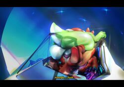 2boys an_after_dork anthro anthro_on_anthro arwing backsack balls barrel_roll big_balls canid canine clothing digital_drawing_(artwork) digital_media_(artwork) do_a_barrel_roll duo feet flexible fox fox_mccloud furry furry_male furry_only gay gay_sex genitals gloves hand_on_foot handwear in_space male male/male male_penetrated male_penetrating male_penetrating_male mammal mario_(series) motion_blur nintendo penetration penis pink_tongue raised_leg raised_tail reptile scalie sex shoes_on spacecraft star star_fox tail tongue vehicle yoshi yoshi_(character)