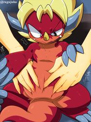 dragon future_card_buddyfight male_only massage nude ragujuka reptile scalie size_difference