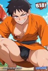 kusakabe shinra from en'en no shouboutai by senpai sauce