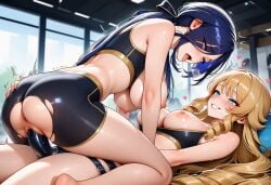 2025 2girls adult_female adults ahegao ai_art ai_generated ass barefoot bent_over blonde_hair blue_eyes blush breasts_out clenched_teeth clorinde_(genshin_impact) clothed_sex couple crop_top crop_top_lift dildo dildo_in_pussy dildo_insertion dildo_penetration drill_curls drooling drooling_tongue ecstasy exposed_ass exposed_breasts exposed_pussy eyes_rolling_back feet female/female female_penetrated female_penetrating female_penetrating_female genshin_impact grabbing grabbing_another's_ass gym gym_sex gym_shirt gym_shorts gym_uniform gymnasium hair_ornament hair_ribbon hearts hearts_around_head heavy_breathing highres hoyoverse indoors indoors_sex intense_sex large_breasts lesbian_couple lesbian_sex long_hair looking_at_another lying lying_on_floor mihoyo moaning moaning_in_pleasure multiple_girls navia_(genshin_impact) nipples no_bra no_panties no_underwear open_mouth orgasm partially_undressed pleasured_face ponytail public_indecency public_place public_sex purple_eyes purple_hair pussy pussy_juice riding_dildo riding_strap-on saliva sex sex_toy sex_toy_in_pussy sex_toy_insertion shirobako88 shorts sitting sitting_on_bed sitting_sex smile strap-on strap-on_in_pussy sweat sweaty_body thick_thighs thighs tongue tongue_out torn_clothes torn_shorts uncensored vaginal_juices vaginal_object_insertion vaginal_penetration vaginal_sex vaginal_stimulation variant_set visible_breath wet wet_pussy wide_hips yuri