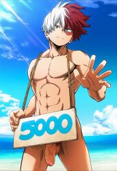 shouto todoroki from boku no hero academia by hawkchan99