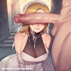 ai_generated bald big_ass big_balls big_breasts big_butt big_penis big_thighs blonde_hair blue_eyes blush bridal_veil church cum cum_in_mouth cum_inside cum_on_body cum_on_breasts cum_on_face faceless_male flower flower_in_hair garter_belt gloves huge_ass huge_balls huge_butt huge_cock huge_thighs league_of_legends light-skinned_male light_skin lux luxanna_crownguard medium_breasts muscular muscular_male penis_awe penis_on_face penis_over_eyes see-through see-through_cleavage see-through_clothing sideboob tight_clothing tight_dress wanuze wedding_dress white_dress wide_hips