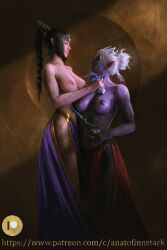 anato_finnstark artistic artistic_nude baldur's_gate baldur's_gate_3 bare_arms bare_breasts bare_midriff bare_shoulders big_breasts breasts breasts_out curvaceous curvaceous_figure curvy curvy_body curvy_female curvy_figure curvy_hips dungeons_and_dragons female female/female female_on_female female_only hourglass_figure hourglass_figured_female knife large_breasts larian_studios minthara naked naked_female no_visible_genitalia nonsexual nonsexual_nudity nude nude_female perky_breasts perky_nipples realistic realistic_breast_size realistic_proportions realistic_textures shadowheart tasteful tasteful_nudity tunic