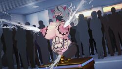 3d ahe_gao amputee anal anal_sex blowjob_mask body_writing chubby_female cumming degradation degradation_text eye_roll eyes_rolling_back fellatio_mask hololive hololive_japan holox huge_ass huge_breasts interracial koikatsu lactating lactating_nipples lactation leaking_nipples nipple_piercing nipples orgasm pig_costume pig_ears public_display public_nudity quadruple_amputee sakamata_chloe squirting tagme tongue_out vagina vaginal_penetration virtual_youtuber