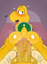 absurd_res anal anal_sex anthro anus ass balls bedroom big_penis blush bodily_fluids butt_grab c4tt0 duo erection excessive_genital_fluids excessive_precum feet first_person_view genital_fluids genitals hand_on_butt heart_symbol hi_res huge_cock humanoid_genitalia humanoid_penis koopa koopa_troopa looking_at_viewer male male/male mario_bros nintendo open_mouth penetration penis precum reptile scalie soles steam sweat tongue tongue_out turtle
