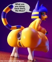 ankha from animal crossing by mavixtious