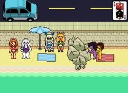 aged_up anal animated anthro beach bladedbard bodily_fluids boss_monster_(undertale) breasts canid canine carol_holiday ceroba_ketsukane cum cum_in_ass cum_inside deer deltarune digital_media_(artwork) dragon duo female fox genital_fluids group kris_(deltarune) male male/female mammal mythological_creature mythological_scalie mythology new_world_deer noelle_holiday pixel_(artwork) pixel_animation public public_sex reindeer scalie sex sprite sprite_animation susie_(deltarune) text toriel undertale_(series) undertale_yellow